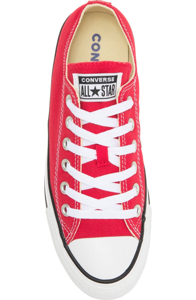 Converse Chuck Taylor<sup>®</sup> All Star<sup>®</sup> Low Top Sneaker, Alternate, color, Red Canvas