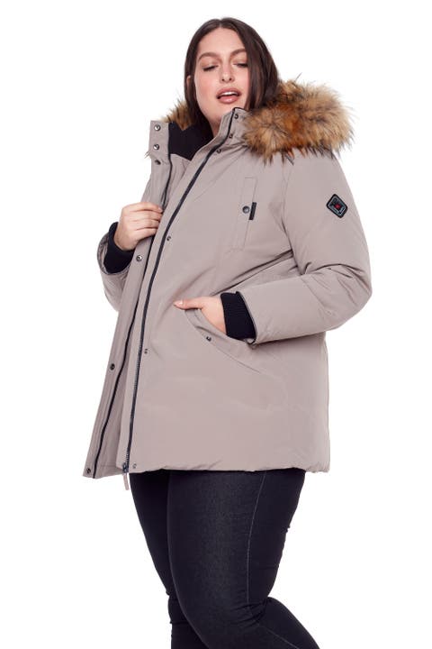 GLACIER PLUS SIZE - Vegan Down Classic Winter Parka Jacket