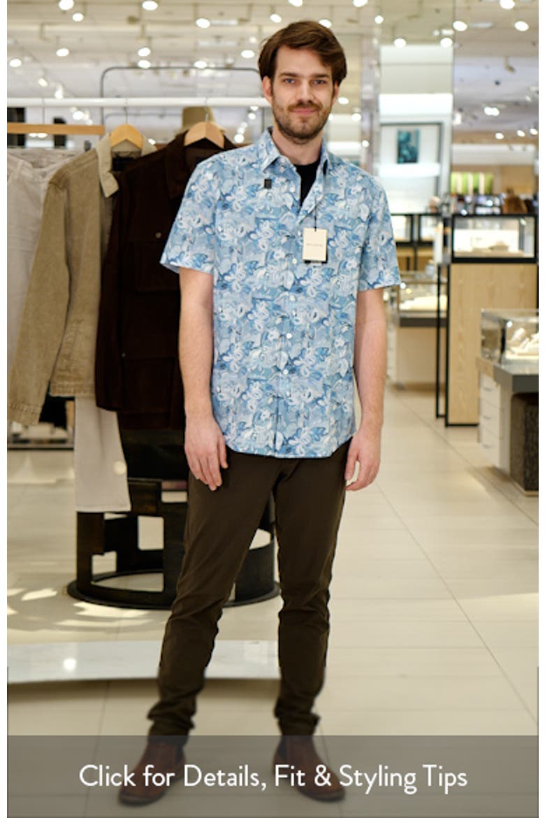 Orson Shaped Fit Cotton & Linen Camp Shirt video