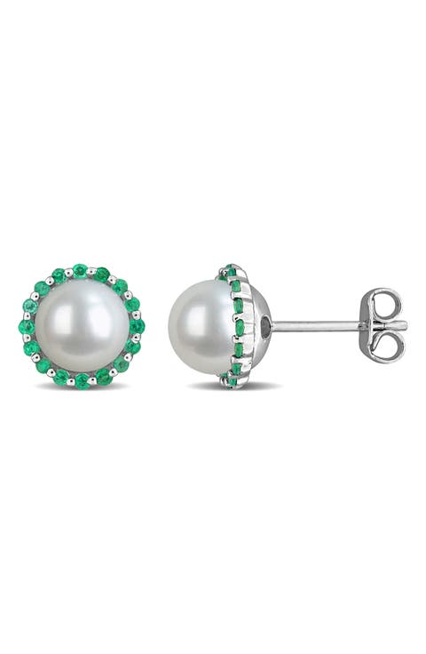 7-7.5mm Cultured Freshwater Pearl Stud Earrings