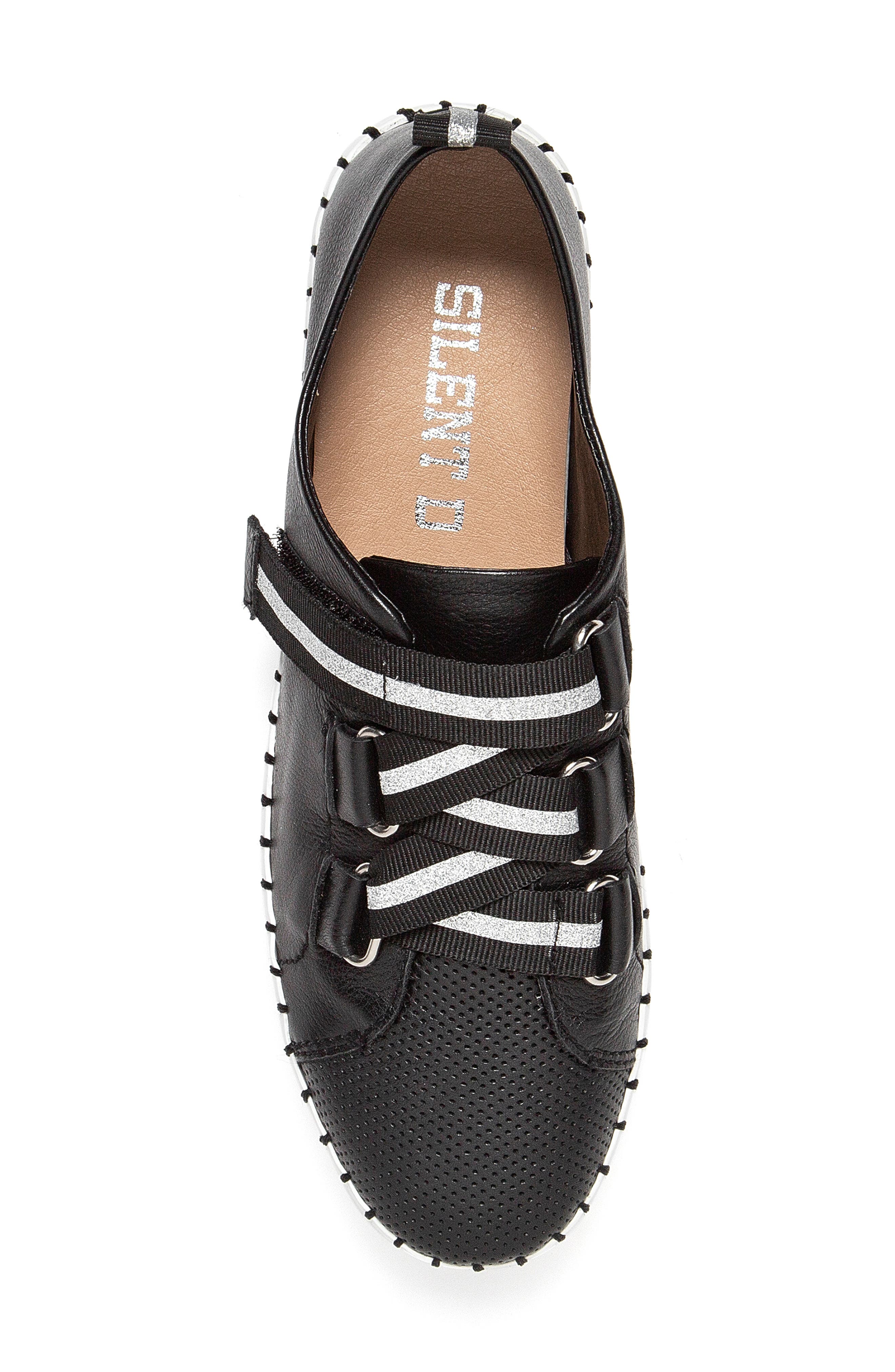 Silent D Brightery Leather Sneaker, Alternate, color, 