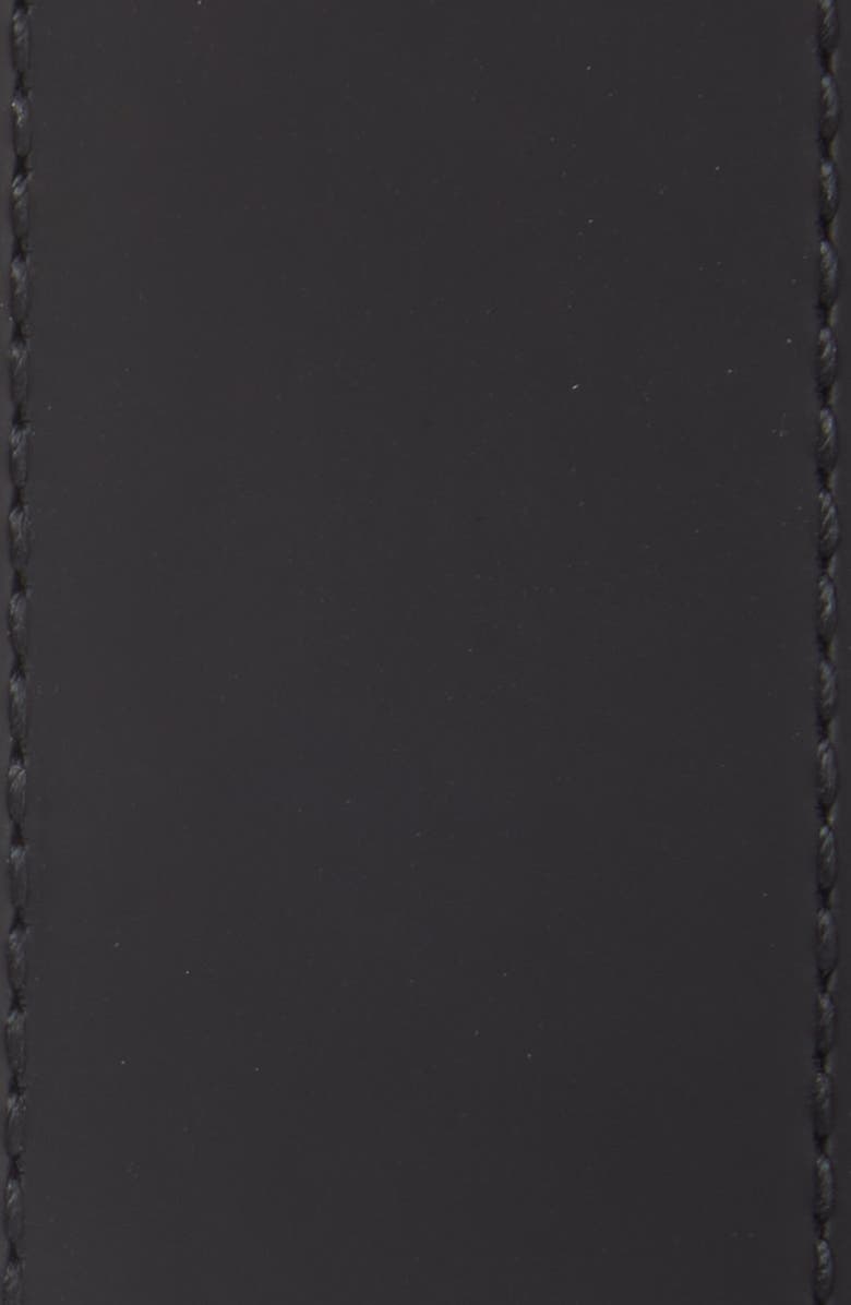 Balmain Logo Buckle Calfskin Leather Belt, Alternate, color, 