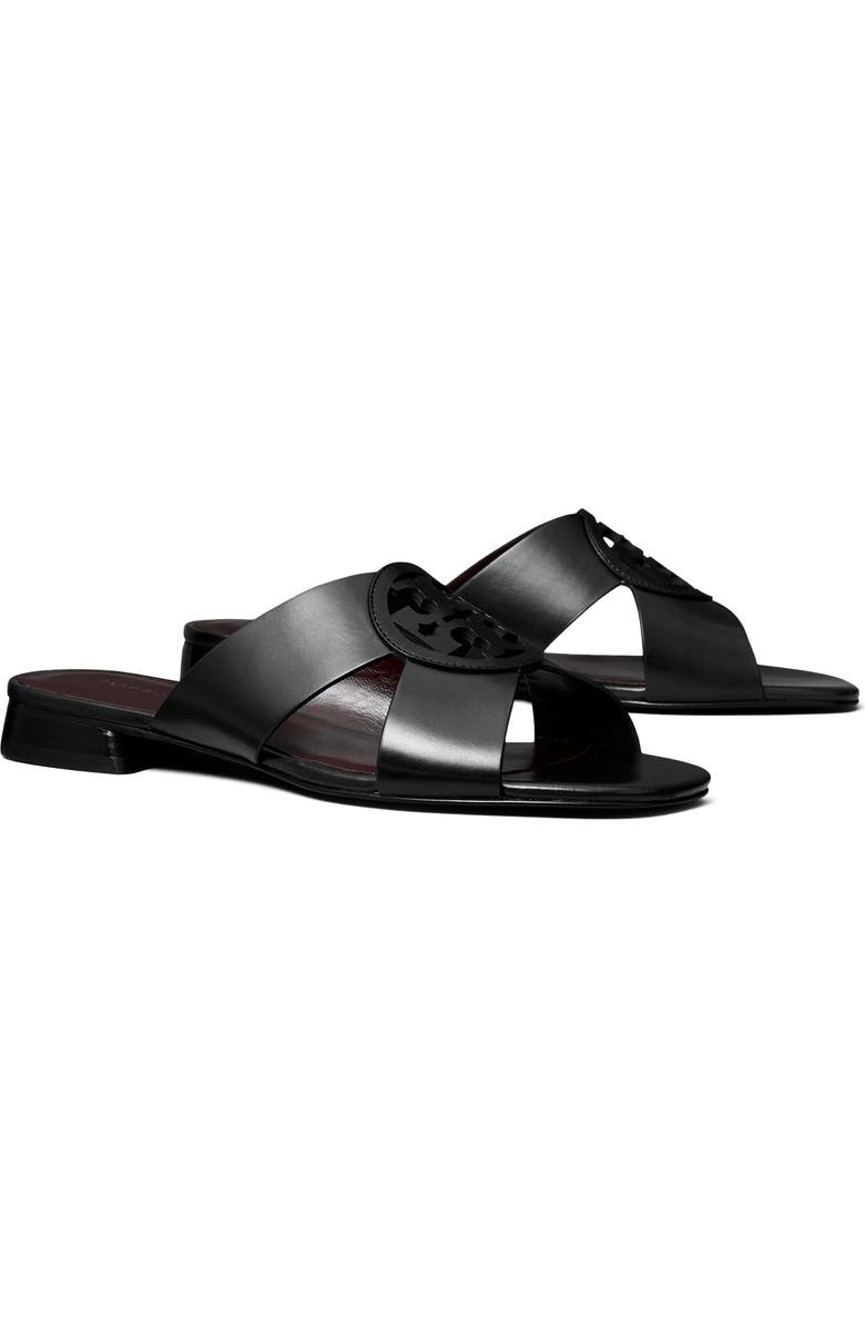 Tory Burch Miller Crisscross Sandal, Main, color, Perfect Black