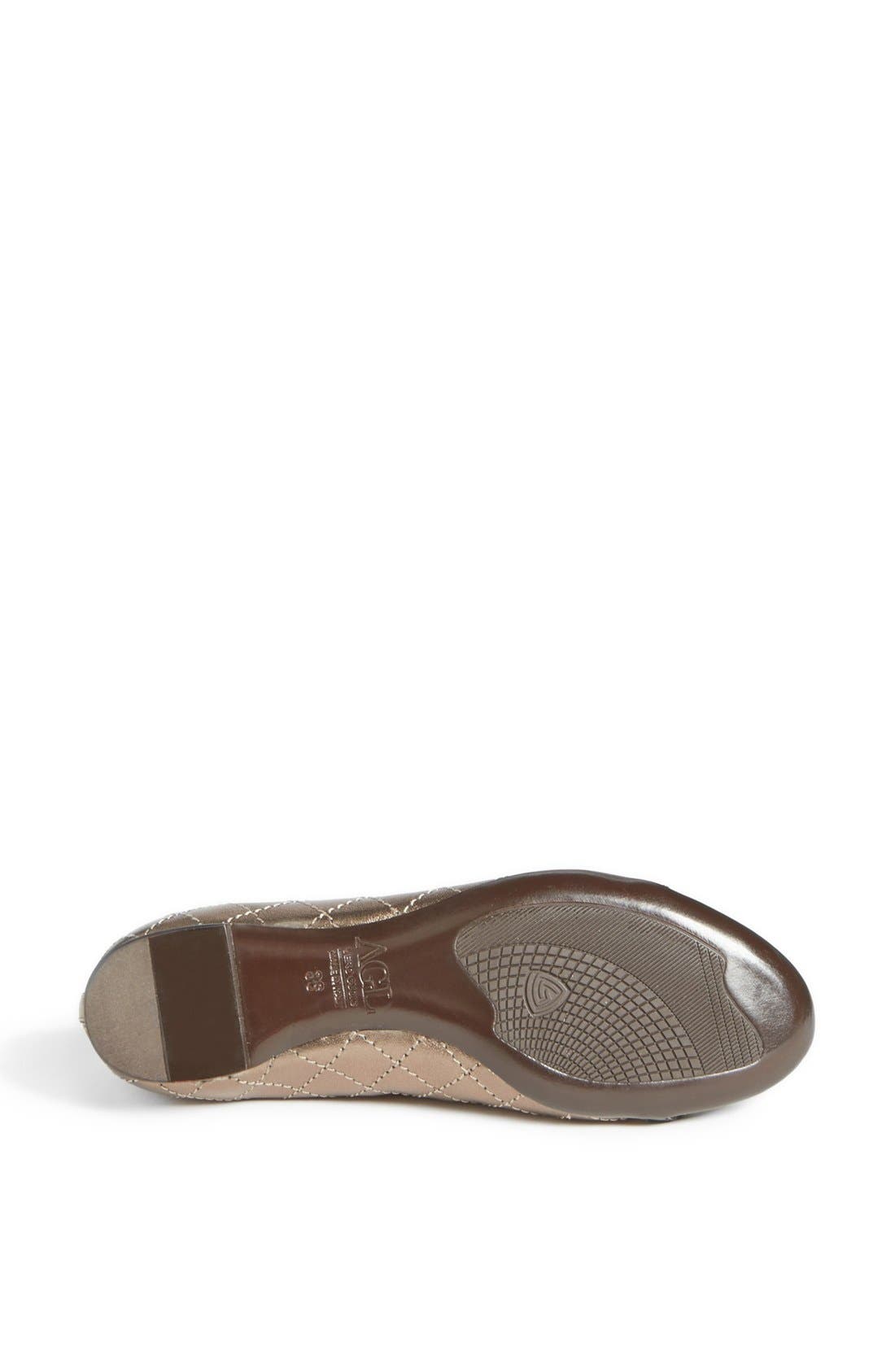 AGL Attilio Giusti Leombruni Quilted Ballet Flat, Alternate, color, 