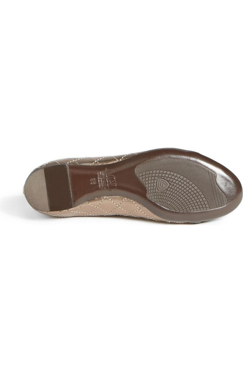 AGL Attilio Giusti Leombruni Quilted Ballet Flat, Alternate, color,