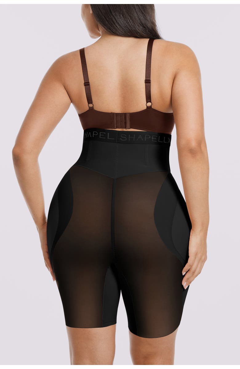 Shapellx Hip Enhancer Padded High Waist Body Shaper Shorts, Alternate, color, Black