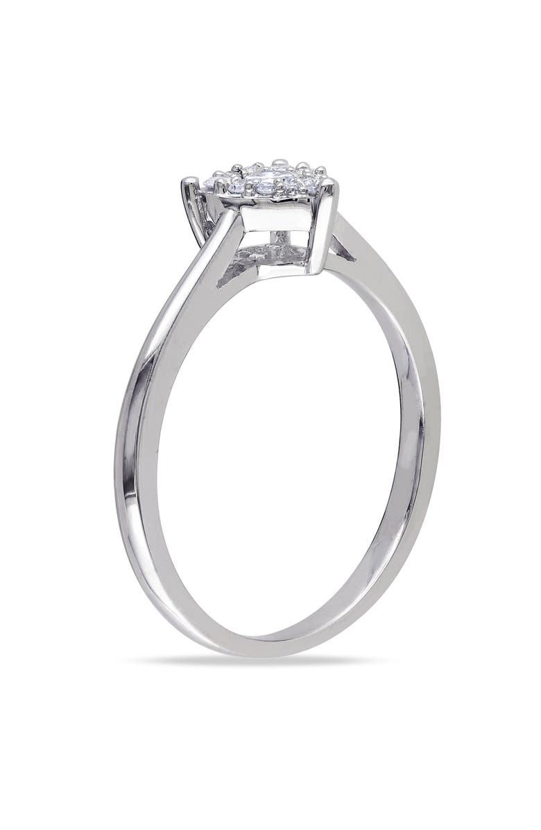 Julianna B. Diamond Heart Solitaire Ring 10k, Alternate, color, 10K White Gold