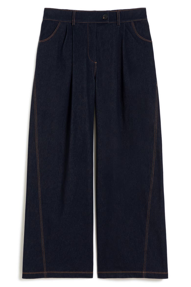 Sarta Wide Leg Jersey Trouser Jeans, Alternate, color, MIDNIGHT BLUE