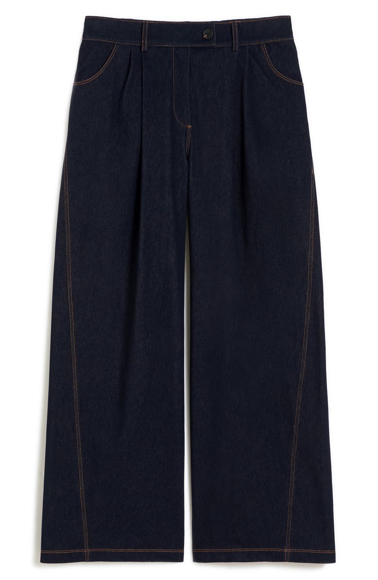 MM by Max Mara Sarta Wide Leg Jersey Trouser Jeans, Alternate, color, Midnight Blue