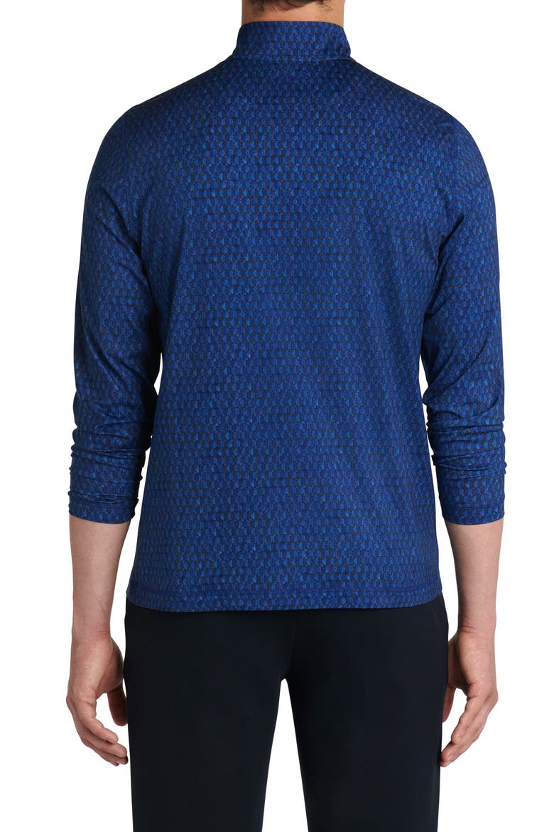 OoohCotton® Quarter Zip Pullover, Alternate, color, NIGHT BLUE