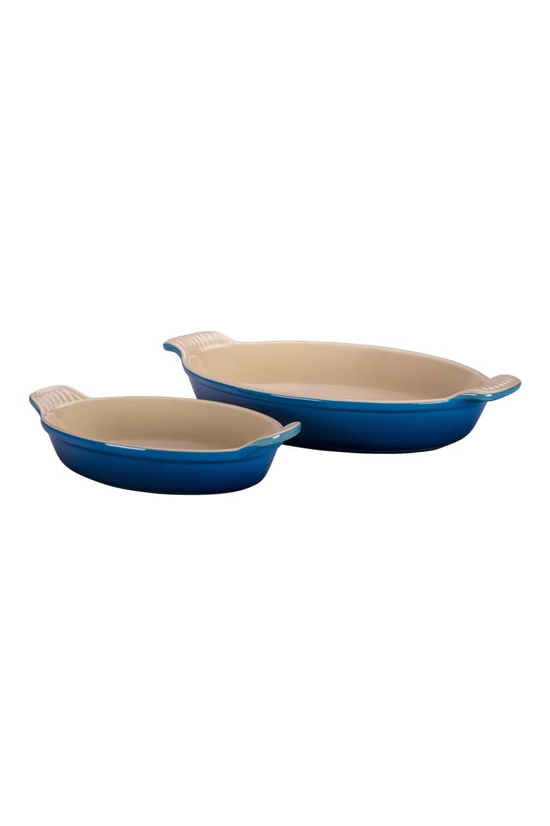 Heritage Set of 2 Oval Au Gratin Dishes, Main, color, MARSEILLE