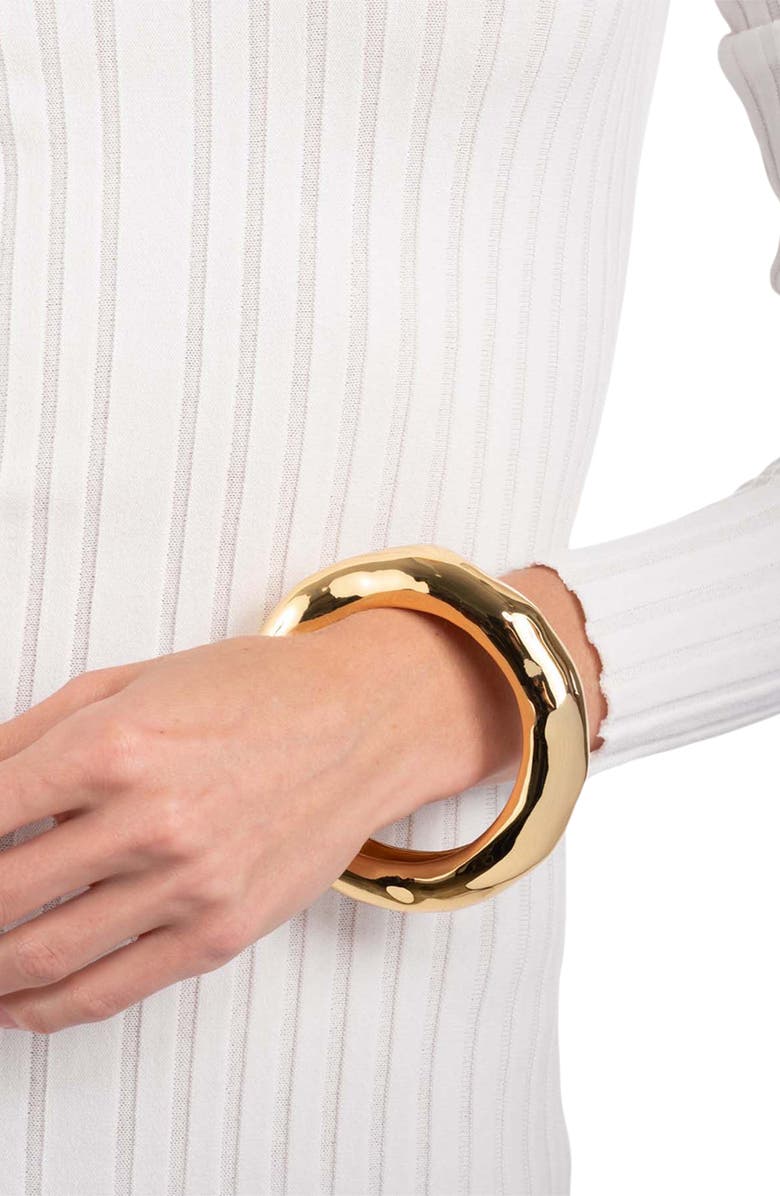 Alexis Bittar Large Molten Bangle Bracelet, Alternate, color, Gold