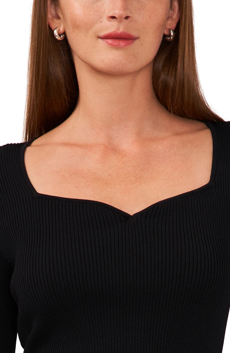 Halogen<sup>®</sup> Rib Sweetheart Sweater, Alternate, color,