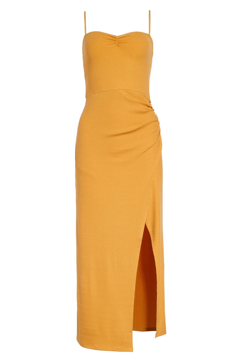 Formosa Midi Dress, Alternate, color, OCHRE