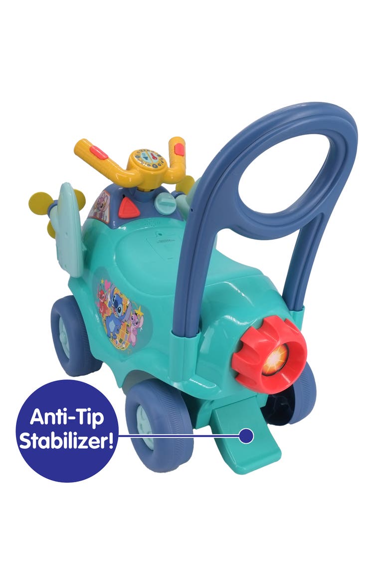Animated Lights Activity Plane Stitch Disney Ride-On Vehicle, Alternate, color, Multicolored