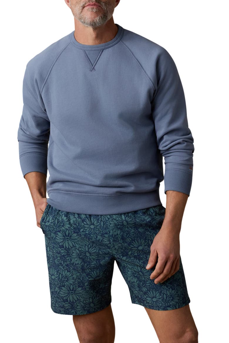 High Standard Organic Pima Cotton Blend Sweatshirt, Main, color, FLINT