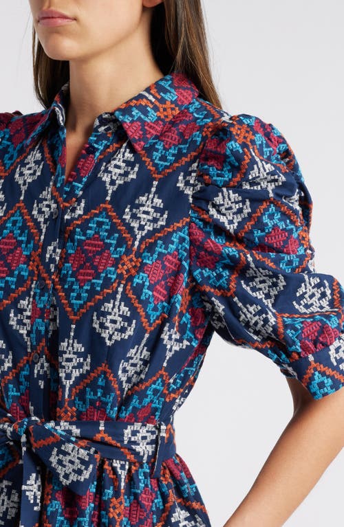 Ciebon Scarlette Embroidered Tie Waist Minidress