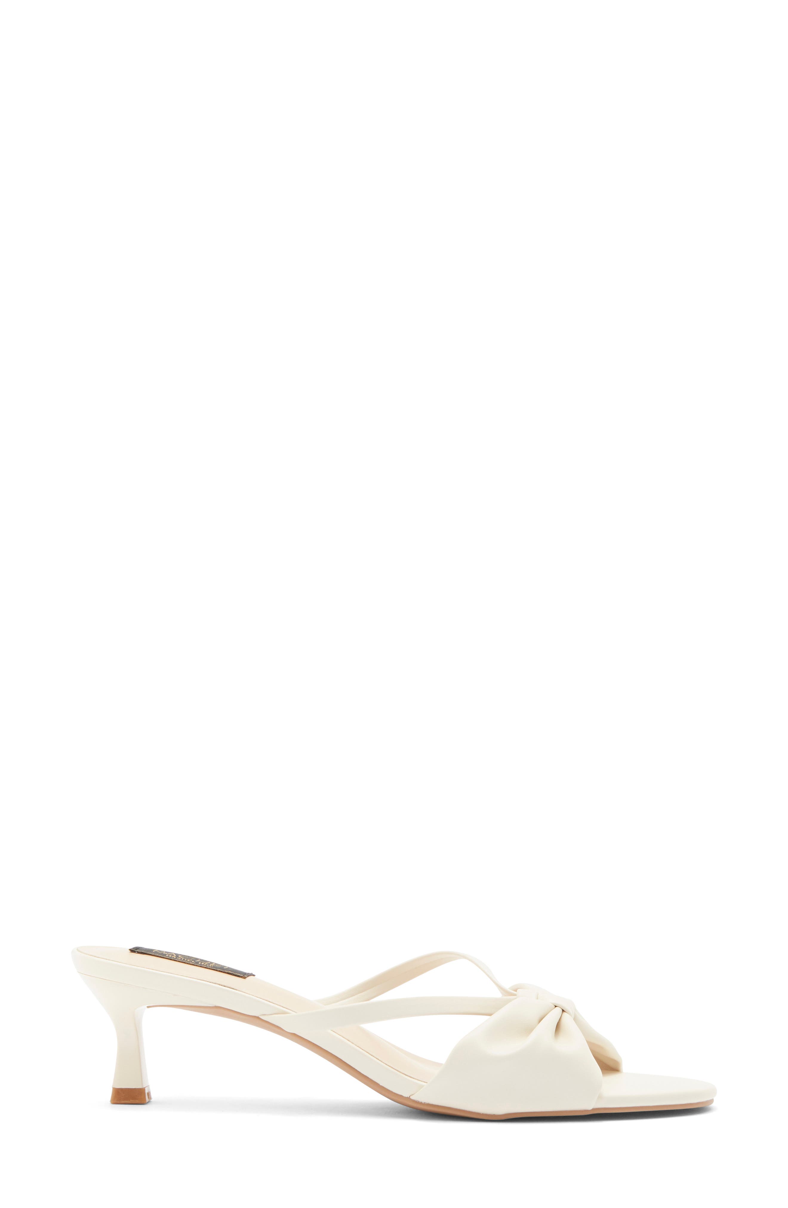 Jane Bow Slide Sandal, Alternate, color, NATURAL