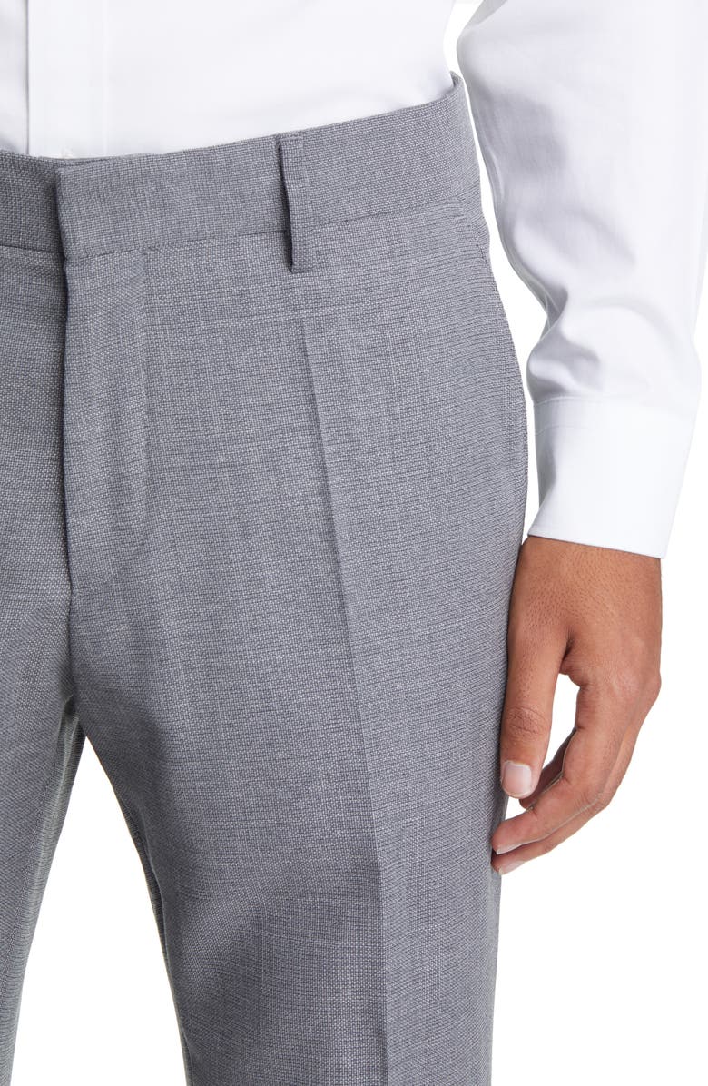 BOSS Genius Virgin Wool Trousers, Alternate, color,