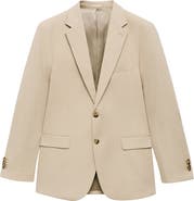 MANGO Milan Slim Fit Linen Blazer