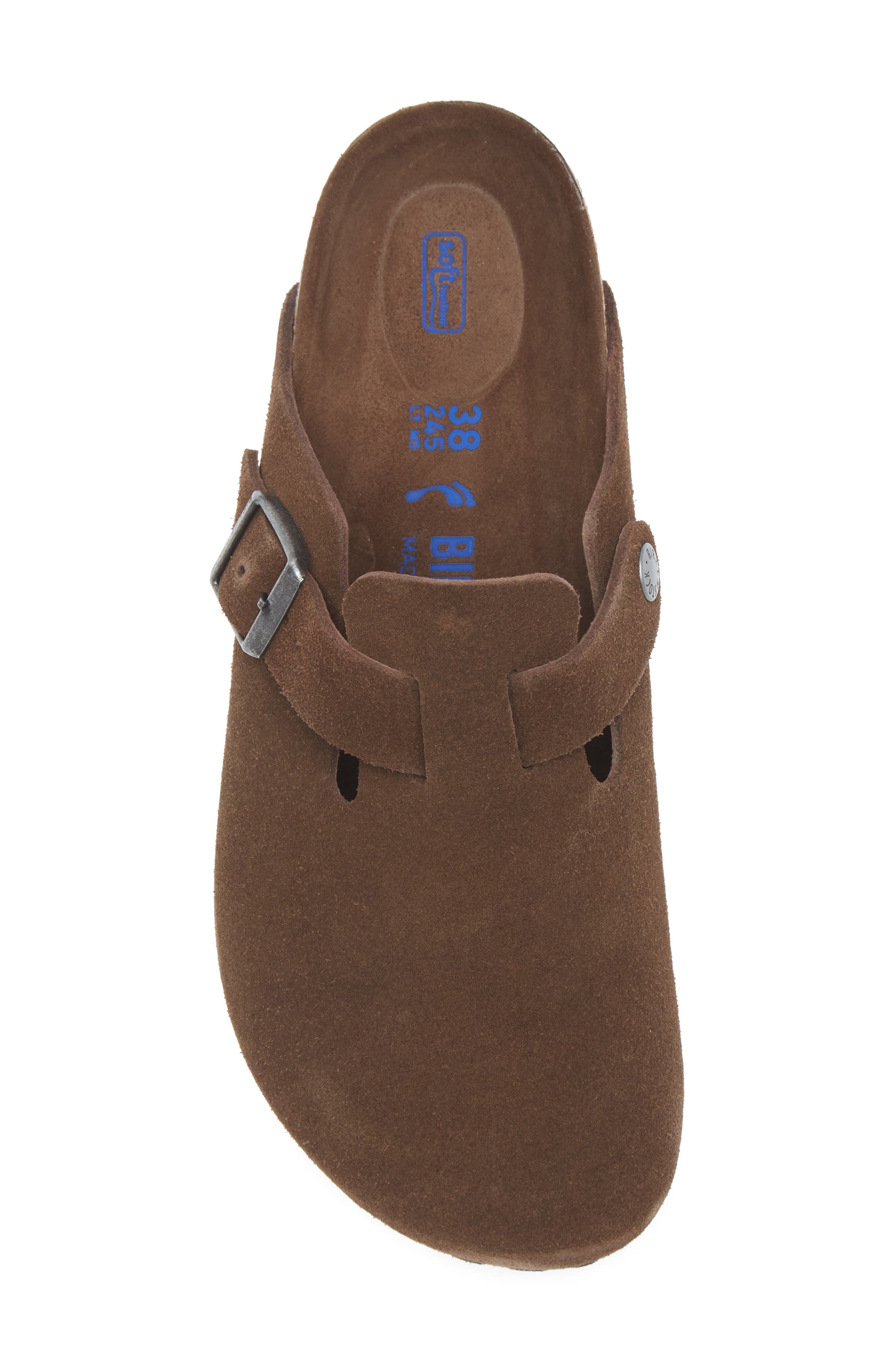 Birkenstock Boston Soft Footbed Clog, Alternate, color, Carafe Suede