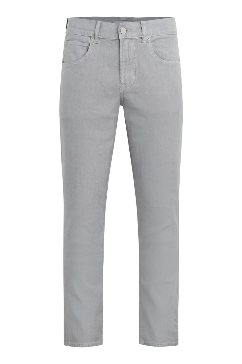 Blake Slim Straight Leg Stretch Linen Blend Five Pocket Pants, Alternate, color, CEMENT