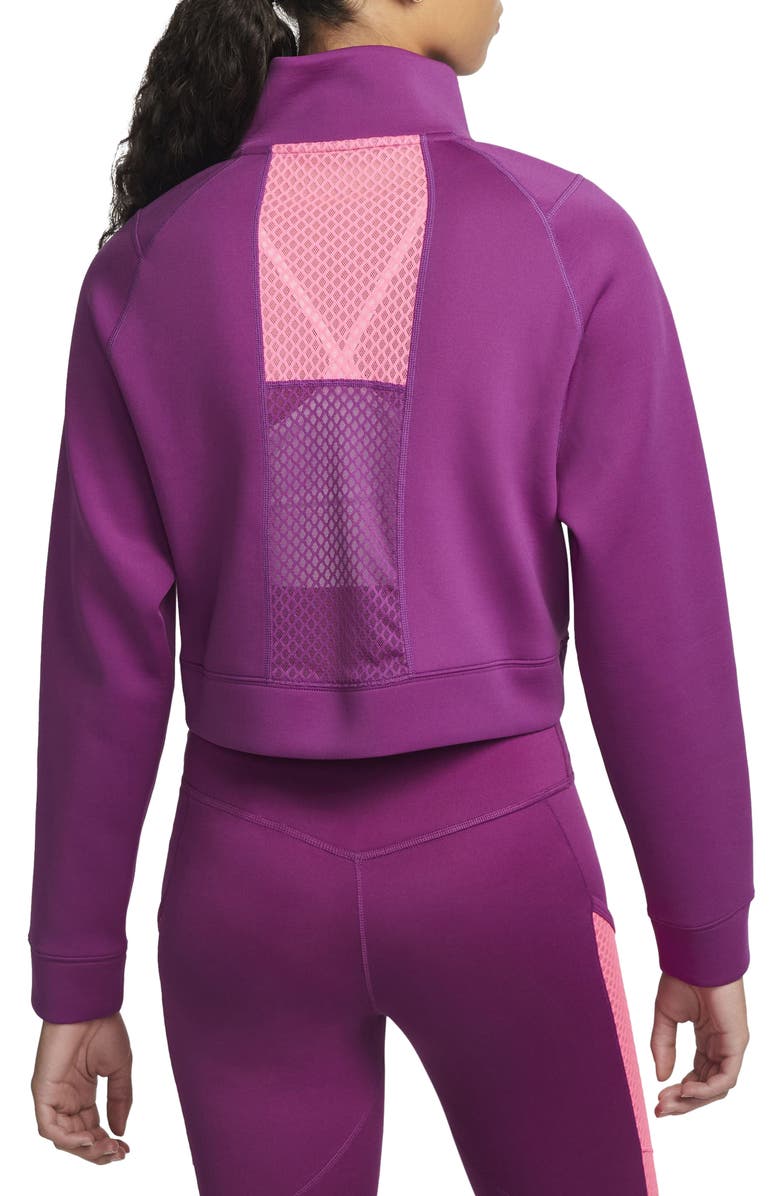 Nike Half Zip Pullover, Alternate, color, Viotech/ Hyper Pink