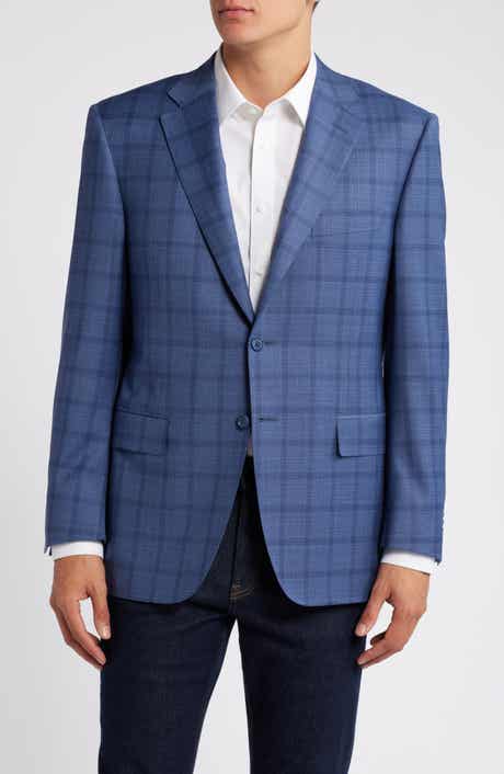 Siena Regular Fit Check Stretch Wool Sport Coat