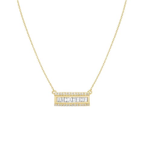 Baguette Bar Necklace