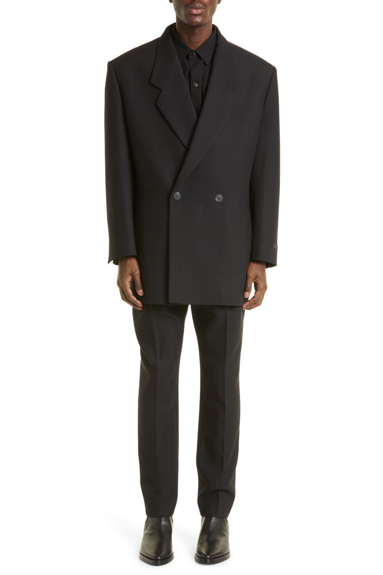 The Eternal California Virgin Wool Twill Blazer, Alternate, color, BLACK