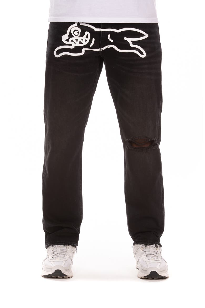 Bassett Straight Leg Jeans, Main, color, SUNDAE BLACK