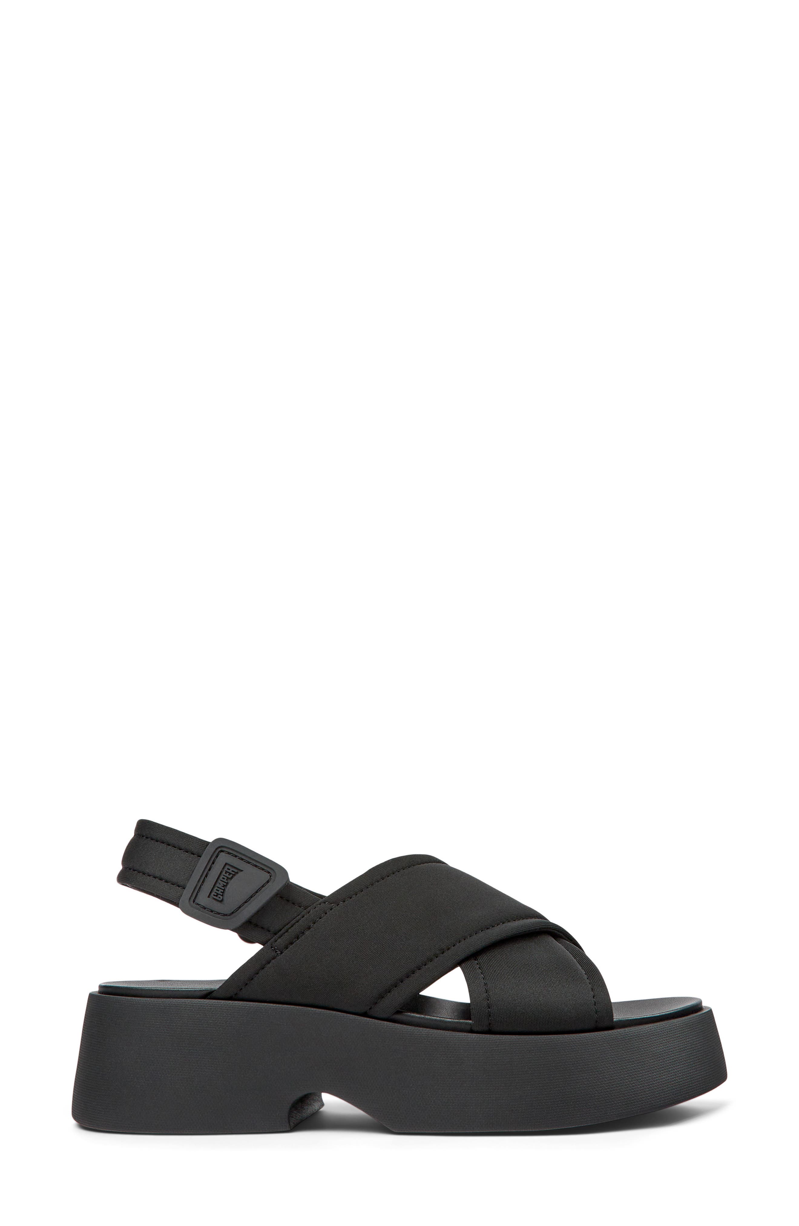Camper Tasha Platform Sandal, Alternate, color, 