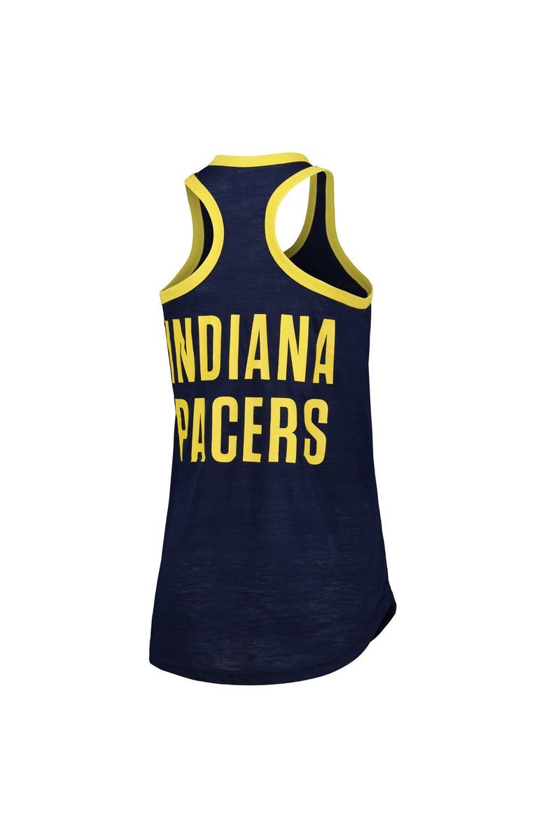 G-III 4HER BY CARL BANKS Women's G-III 4Her by Carl Banks Navy Indiana Pacers Showdown Scoop-Neck Racerback Tank Top, Alternate, color, 