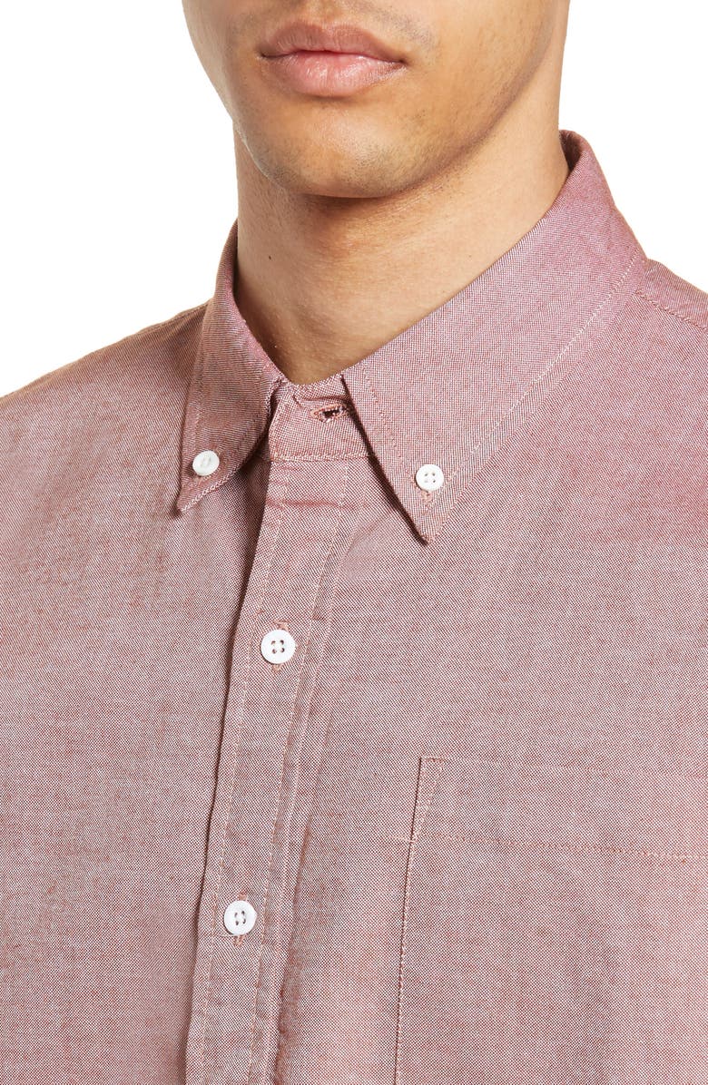 Lira Clothing Short Sleeve Cotton Shirt, Alternate, color, Red