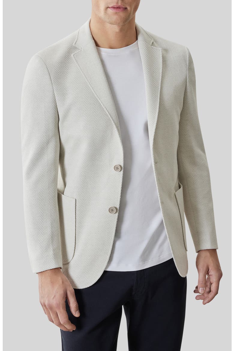 Eryx Cotton & Linen Blend Herringbone Sport Coat, Main, color, MOONSTONE