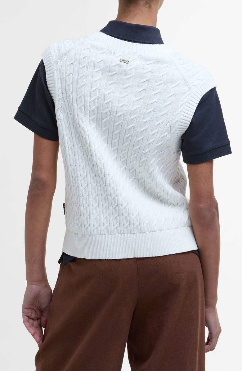 Barbour Hartland Knit Vest, Alternate, color, Cloud