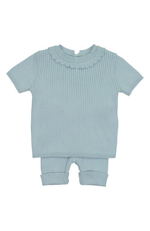 Rib Knit Top & Shorts Set (Baby)