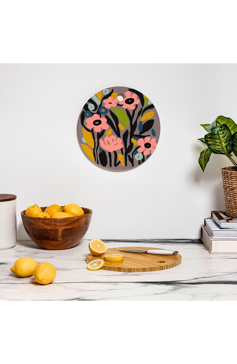 Deny Designs Pastel Garden Cutting Board, Alternate, color, Pink