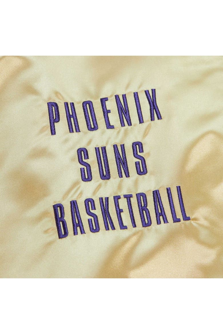 Men's Mitchell & Ness Gold Phoenix Suns Team OG 2.0 Vintage Logo Satin Full-Zip Jacket, Alternate, color, Gold