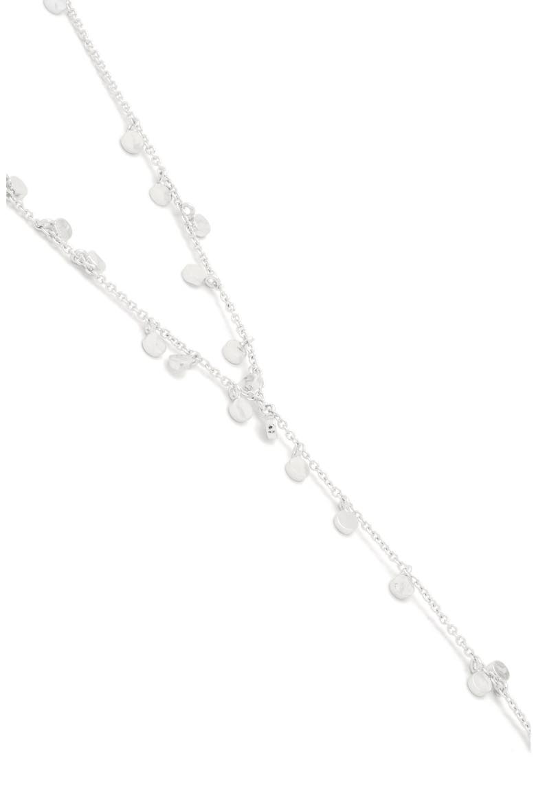 'Chloe' Mini Y-Necklace, Alternate, color, SILVER