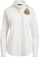 Lauren Ralph Lauren Beaded Logo Shirt