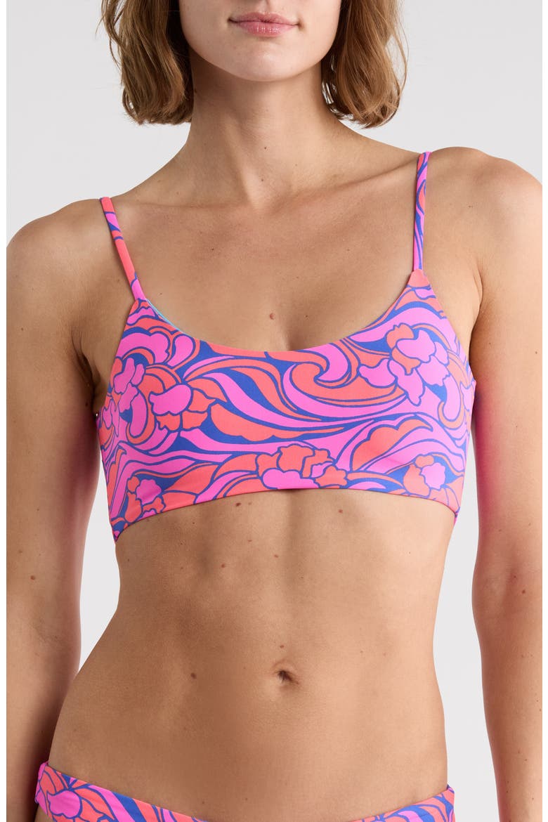 Cecei Reversible Bikini Top, Main, color, PINK