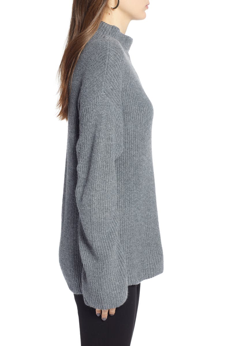 Treasure & Bond Ribbed Funnel Neck Sweater, Alternate, color, 