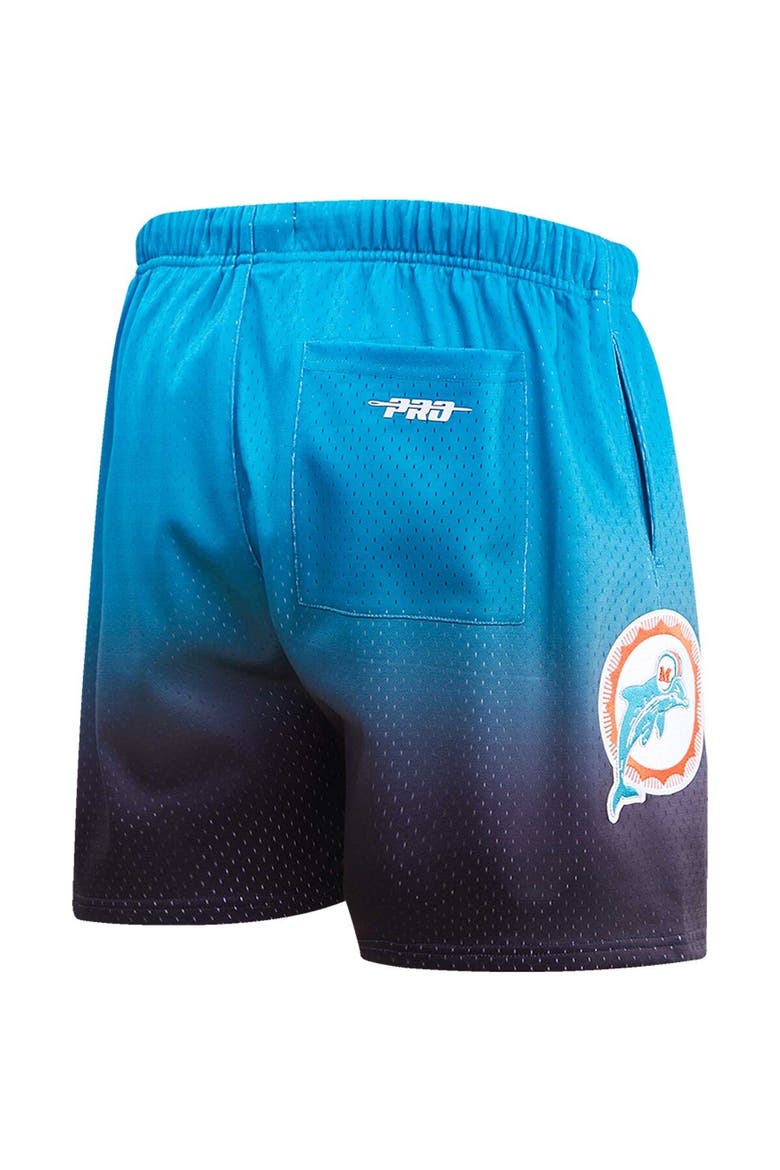 Men's Pro Standard Black/Aqua Miami Dolphins Ombre Mesh Shorts, Alternate, color, Black
