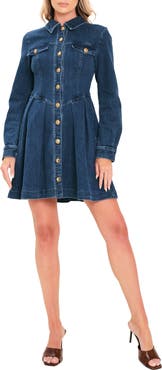 FLYING TOMATO Button Down Minidress