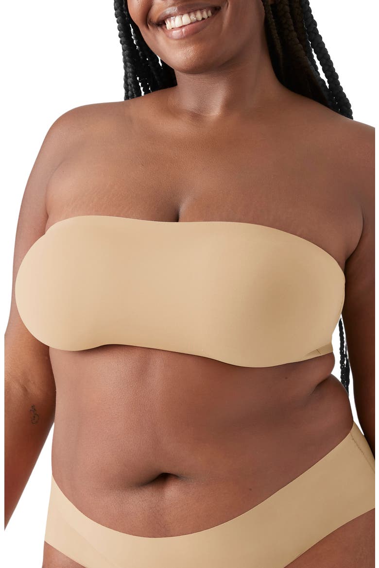 True Body Wireless Convertible Bandeau Bra, Alternate, color, DESERT