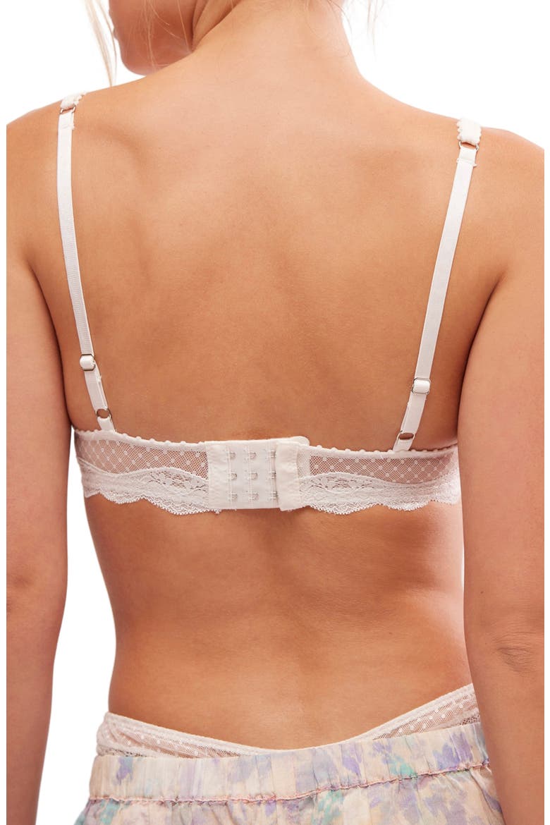 Mid Week Dotted Mesh Underwire Bra, Alternate, color, WHITE ALYSSUM COMBO