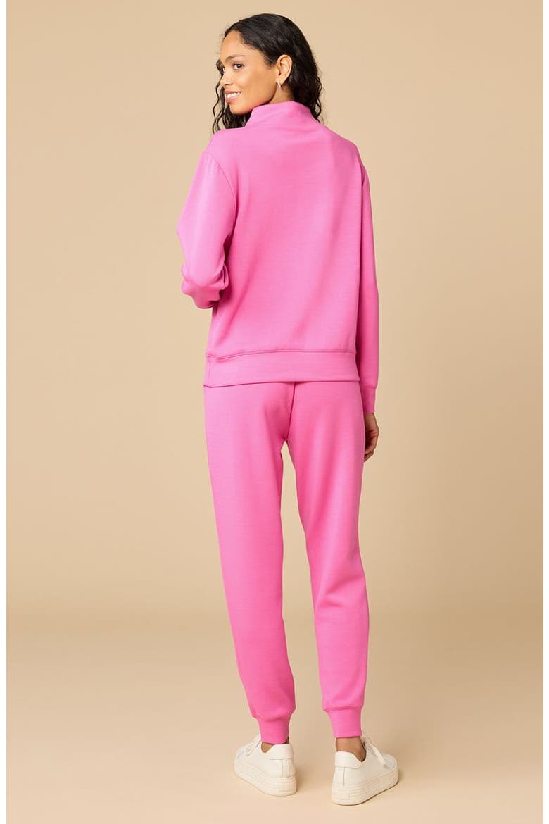 Athleisure DreamTech 1/4 Zip Jogger Set, Alternate, color, Fuchsia
