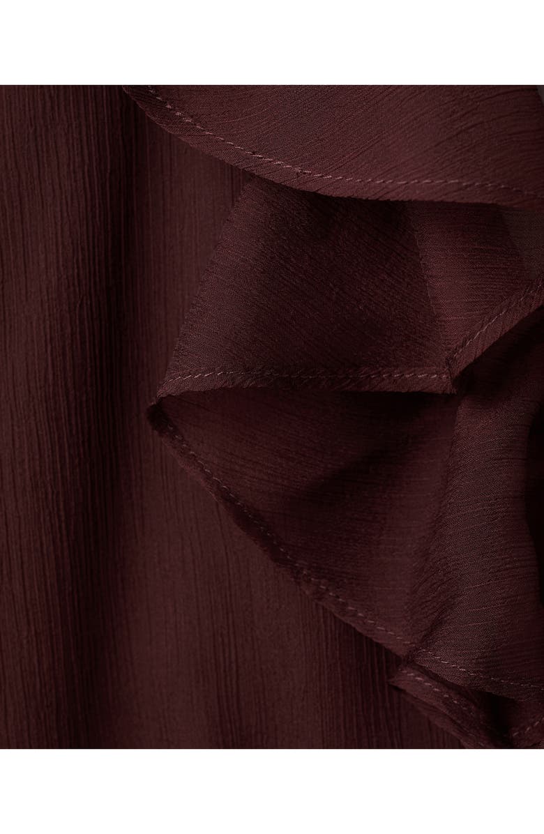 MANGO Sheer Ruffle Shirt, Alternate, color,