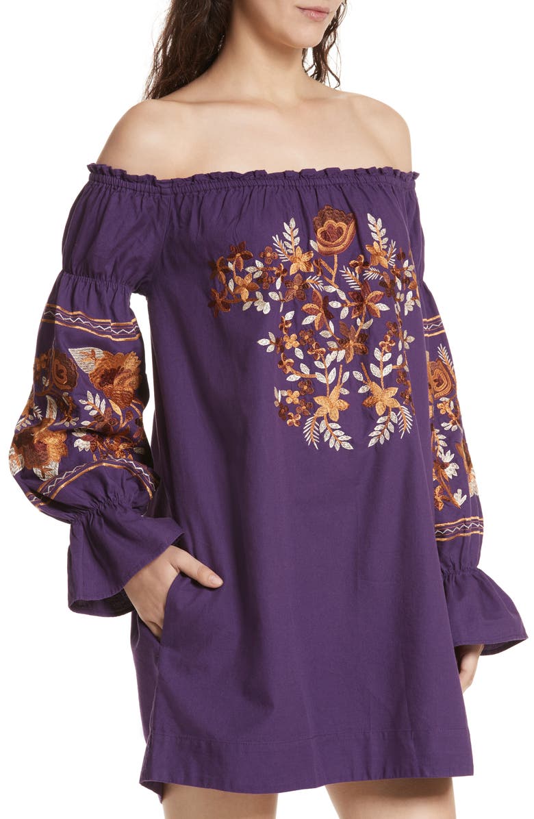 Free People Fleur Du Jour Shift Dress, Alternate, color,